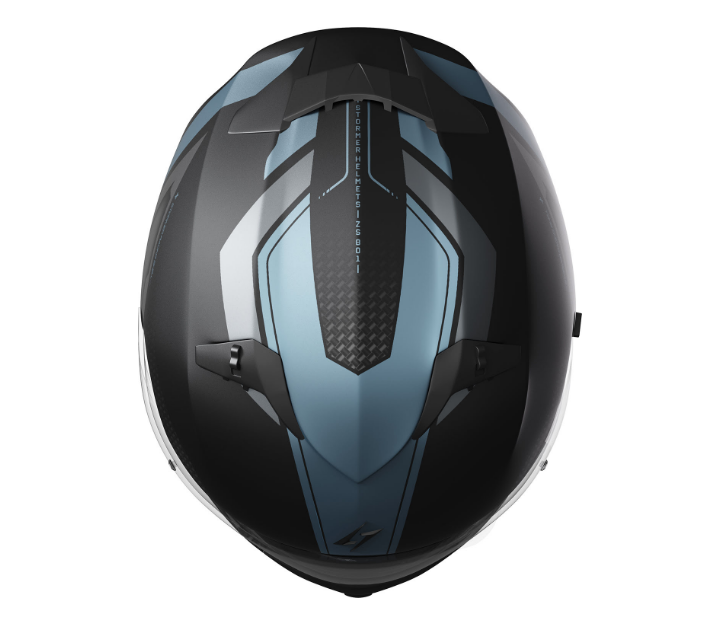 STORMER ELITE ZS-801 UŽDARAS MOTO ŠALMAS