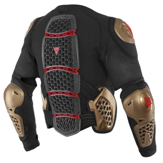 DAINESE MX1 SAFETY GOLD/BLACK MOTO APSAUGINIAI ŠARVAI