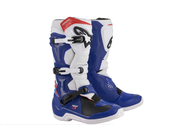 ALPINESTARS TECH 3 BLUE WHITE RED MOTOKROSINIAI/ENDURO BATAI