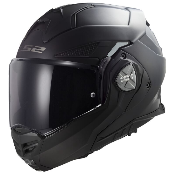 LS2 FF901 ADVANT X SOLID PERVERČIAMAS MATINIS JUODAS ŠALMAS