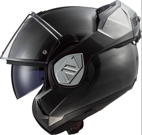 LS2 FF906 ADVANT JEANS TITAN MODULINIS/PERVERČIAMAS MOTO ŠALMAS