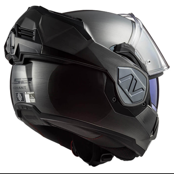 LS2 FF906 ADVANT JEANS TITAN MODULINIS/PERVERČIAMAS MOTO ŠALMAS