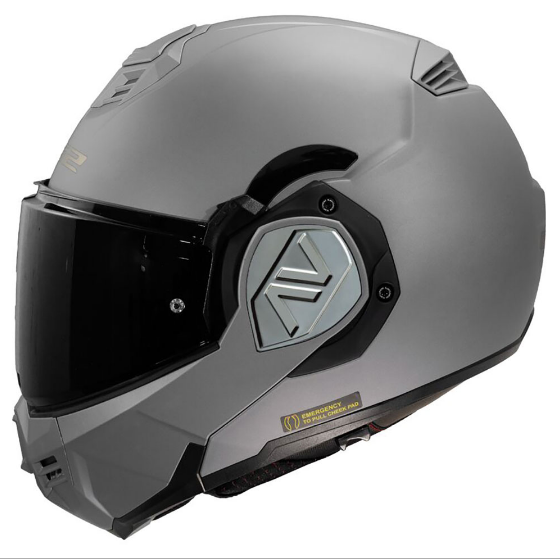 LS2 FF906 ADVANT SOLID TITANIUM MODULINIS/PERVERČIAMAS MOTO ŠALMAS