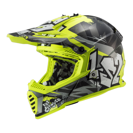 LS2 MX437 FAST II MINI CRUSHER VAIKIŠKAS ŠALMAS