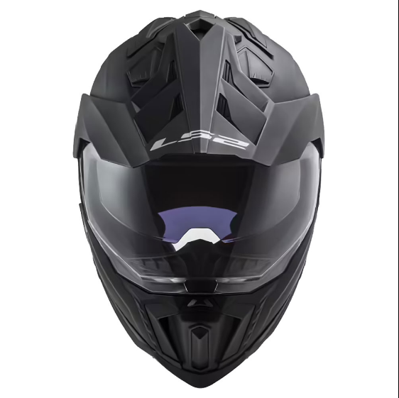 LS2 MX701 EXPLORER SOLID MATINIS JUODAS KROSINIS ŠALMAS