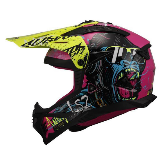 LS2 MX708 FAST II GORILLA KROSINIS ŠALMAS