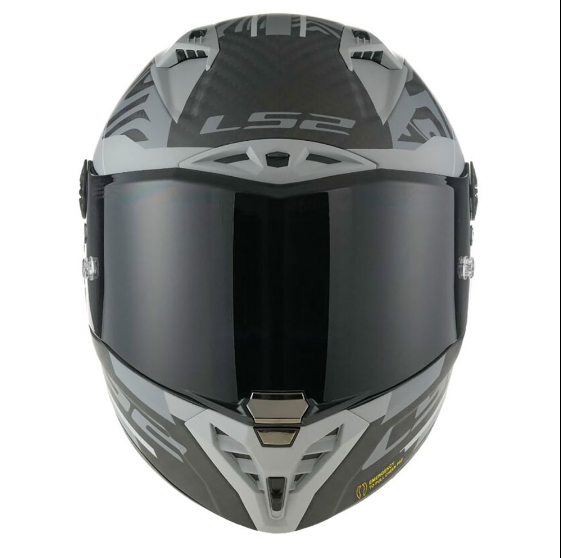 LS2 FF805 THUNDER GP AERO POLAR CARBON  UŽDARAS ŠALMAS