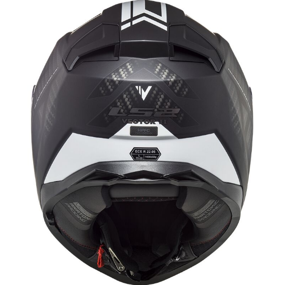 LS2 FF811 VECTOR II SPLITTER CARBON UŽDARAS ŠALMAS