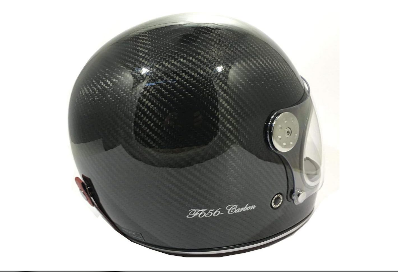 VIPER F656 CARBON VINTAGE CRASH RETRO UŽDARAS MOTO ŠALMAS