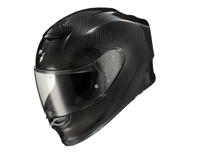 SCORPION EXO-R1 EVO CARBON AIR SOLID MATINIS/BLIZGUS MOTO ŠALMAS