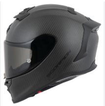 SCORPION EXO-R1 EVO CARBON AIR SOLID MATINIS/BLIZGUS MOTO ŠALMAS