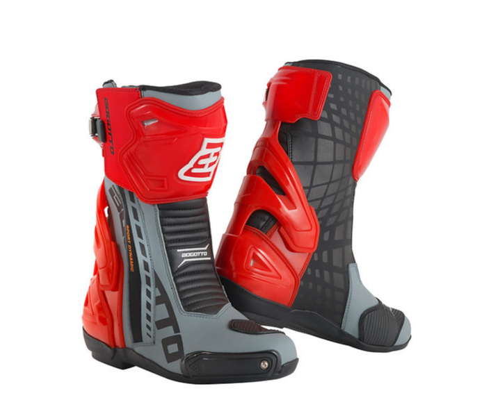 BOGOTTO DONINGTON RAUDONI/ BALTI/JUODI SPORTINIAI MOTO BATAI