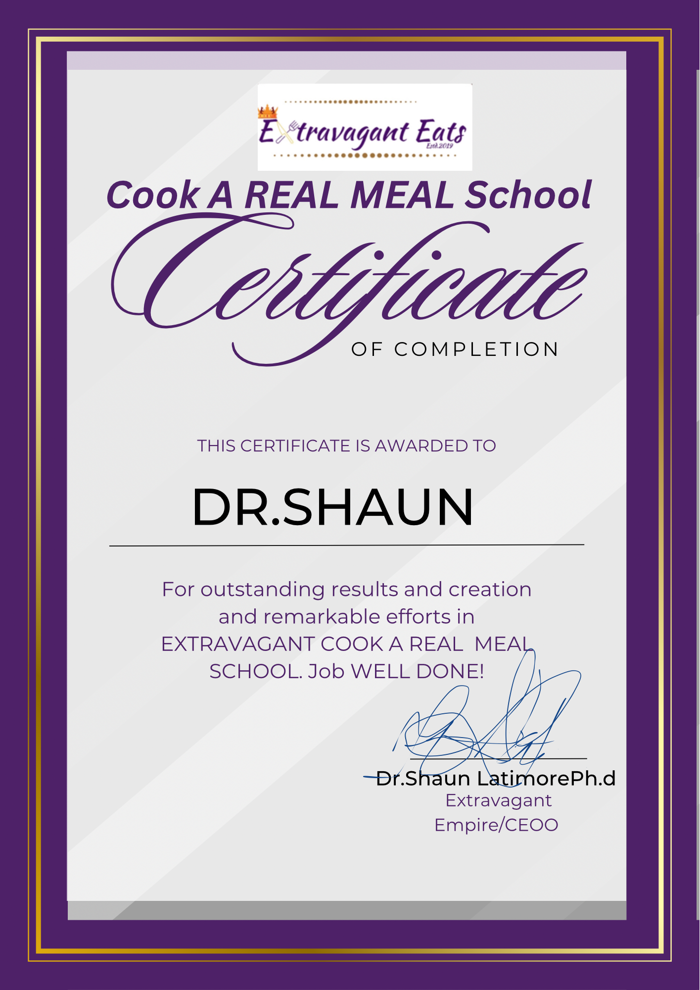 Educate Extravagantly Real Meal University 