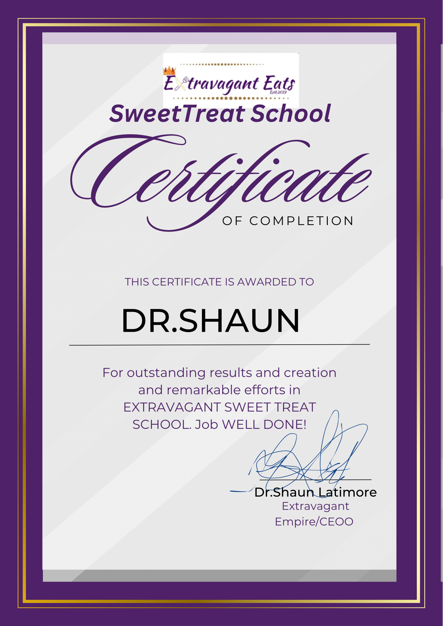 Educate Extravagantly Sweet Treat University 