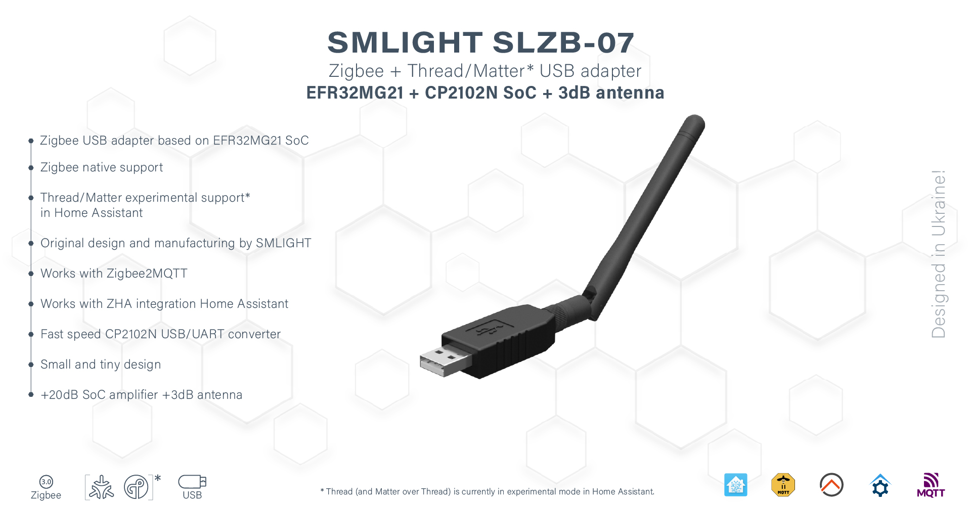 SMLIGHT SLZB-07 Zigbee 3.0 USB Coordinator