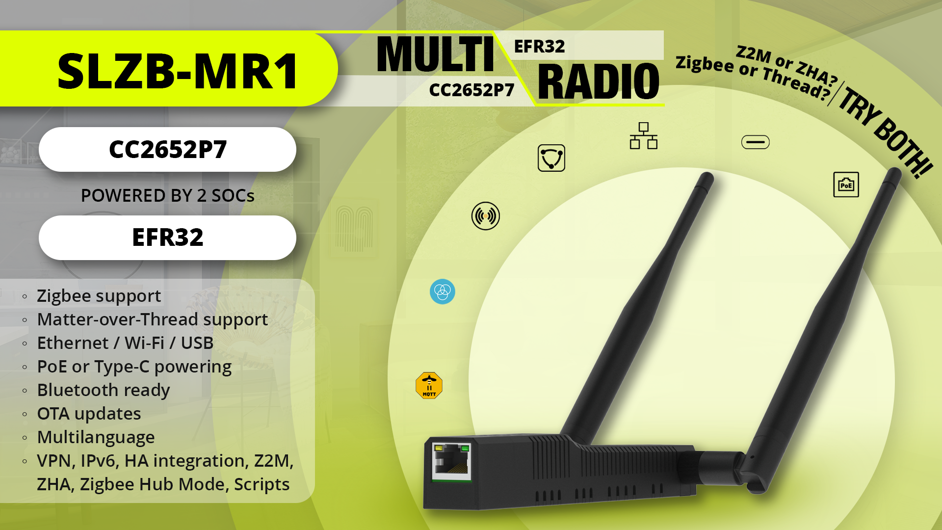 SMLIGHT SLZB-MR1 Multi Radio