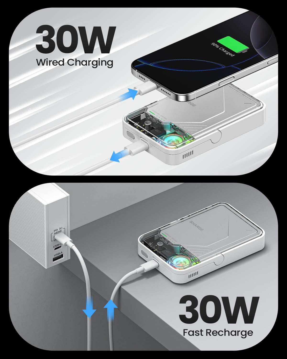 Sharge ICEMAG 2 MagSafe 15W Qi2 Power Bank