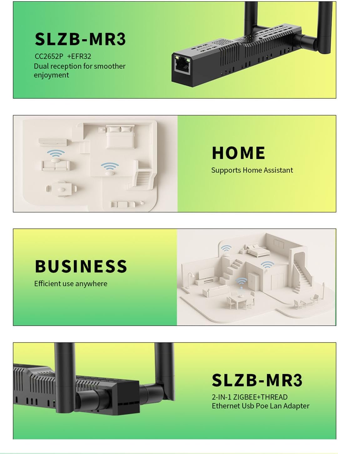 SMLIGHT SLZB-MR3 - Multi Radio Adapter