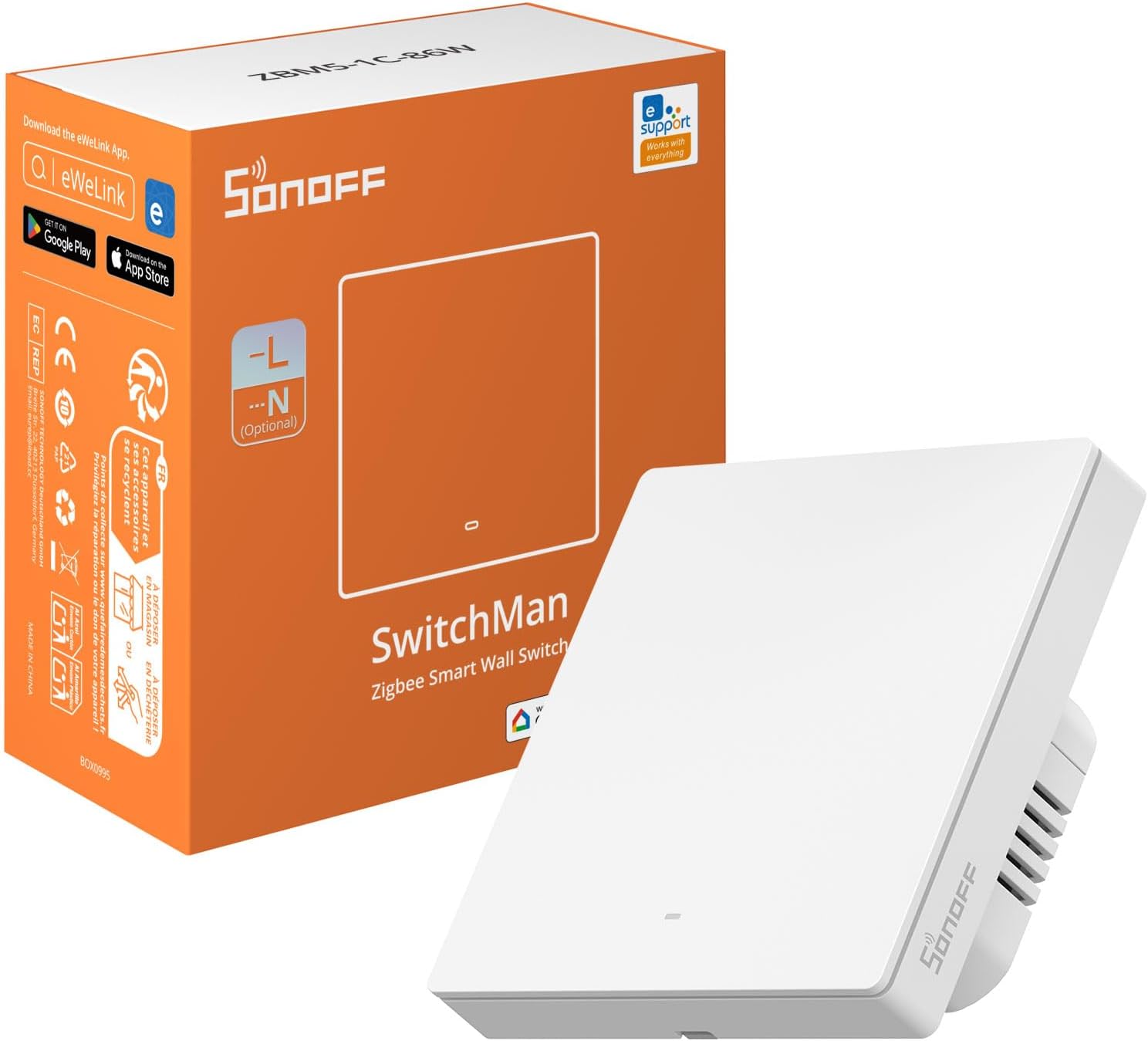 SONOFF SwitchMan Zigbee Smart Wall Switch
