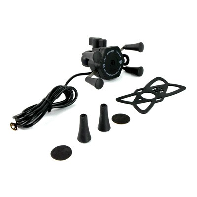 PORTA CELULAR MULTIPOSICION C/CARGADOR INALAMBERICO Y USB