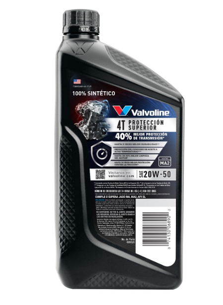 ACEITE SINTETICO 20W50 VALVOLINE
