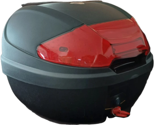 CAJA TRASERA NEGRA/ROJO 30 LT