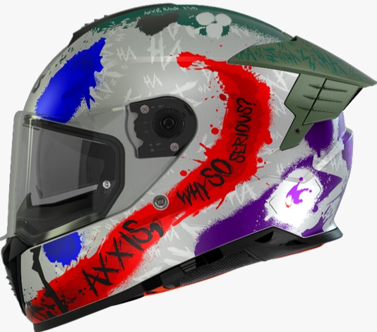 HELMET AXXIS FF122 HAWK SVEVO SICK JOKE
