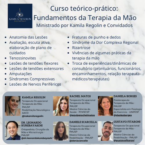 Curso Fundamentos da Terapia da Mão - CURSO ONLINE GRAVADO - acesso por 1 ano! Assista no seu tempo!