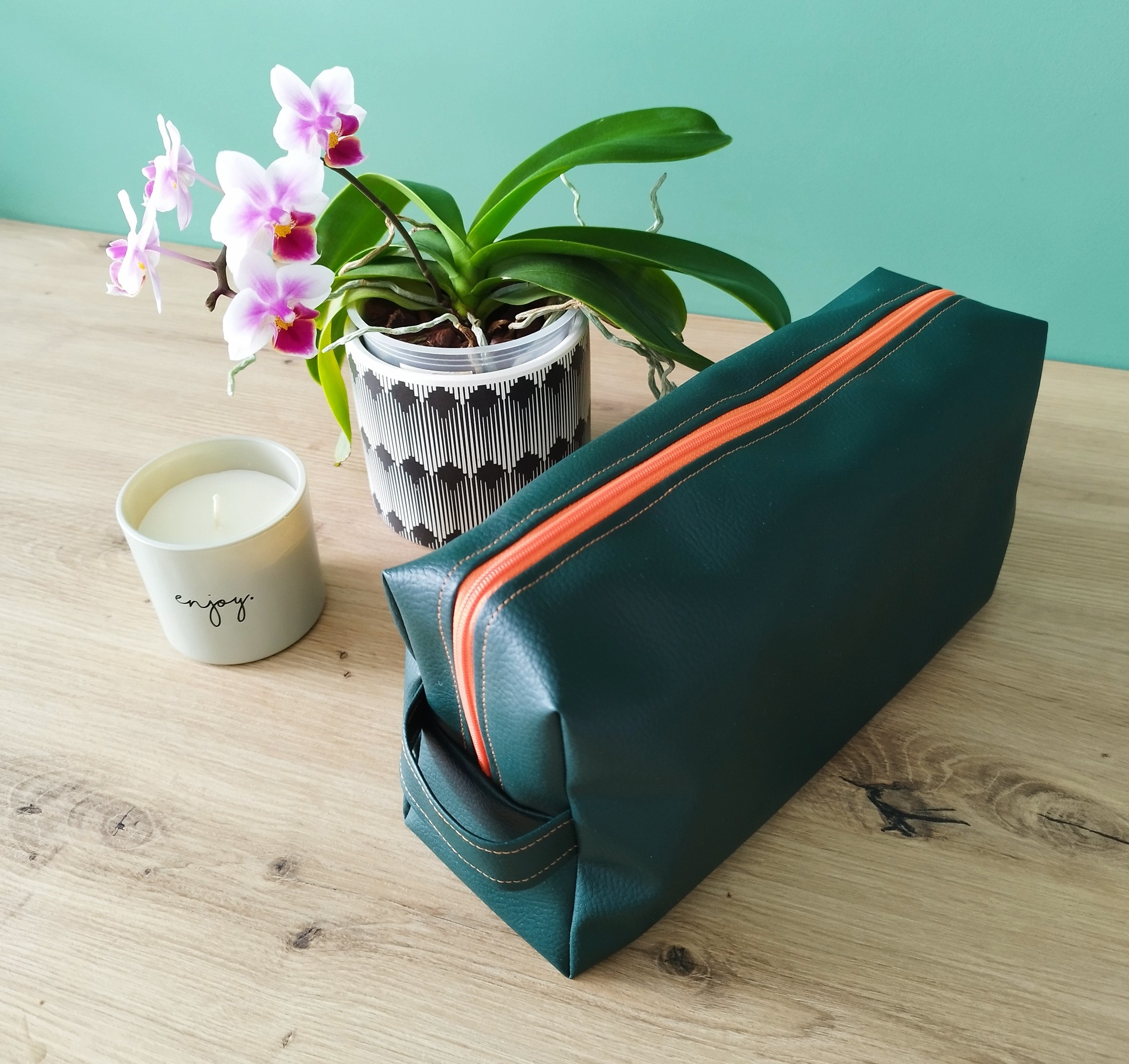 Trousse de toilette ZENITH verte