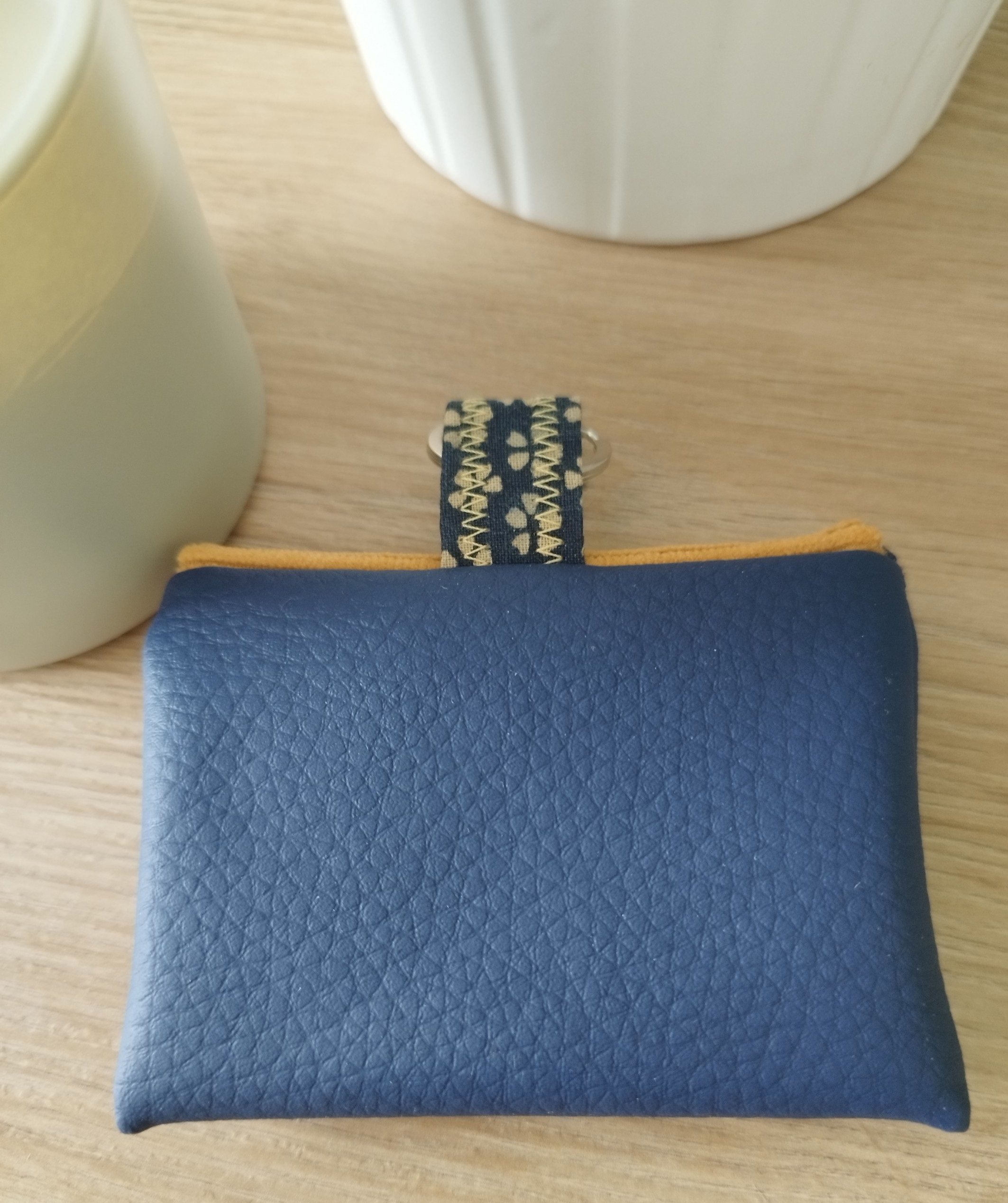 Porte cartes ALBA bleu et jaune