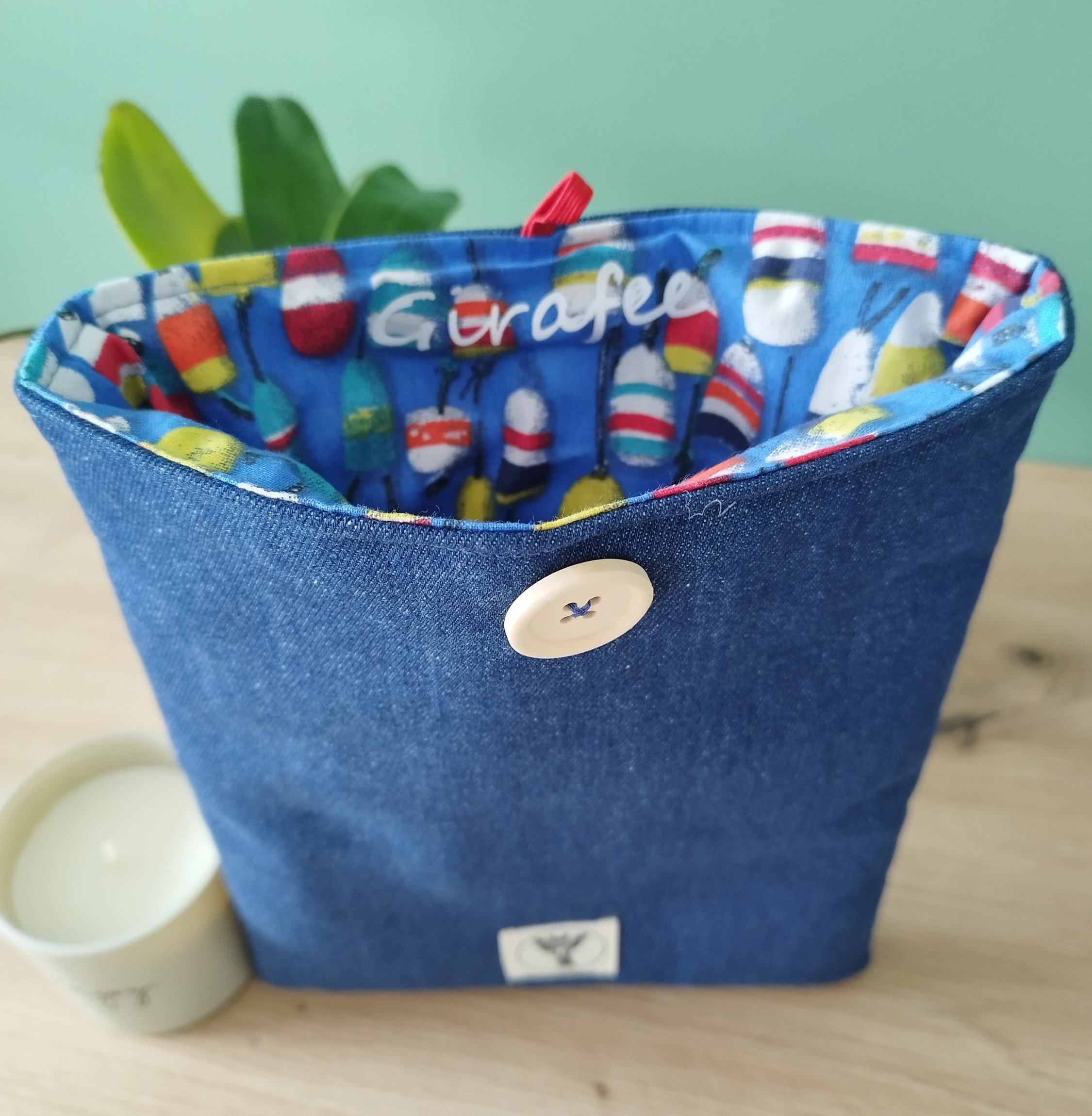 Housse tablette ou livré broché ASTRA en jean