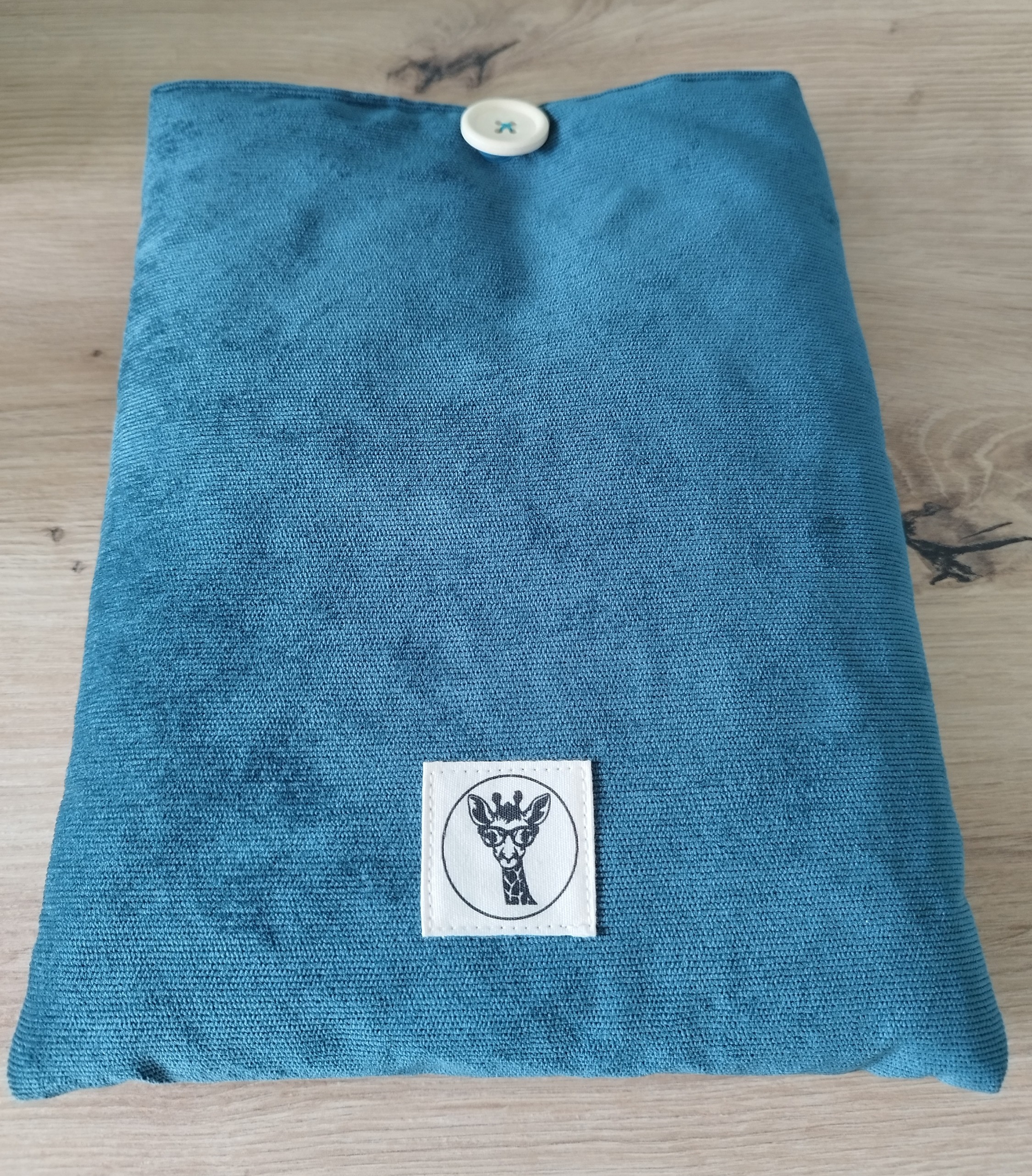 Housse tablette ou livré broché ASTRA en velours vert émeraude