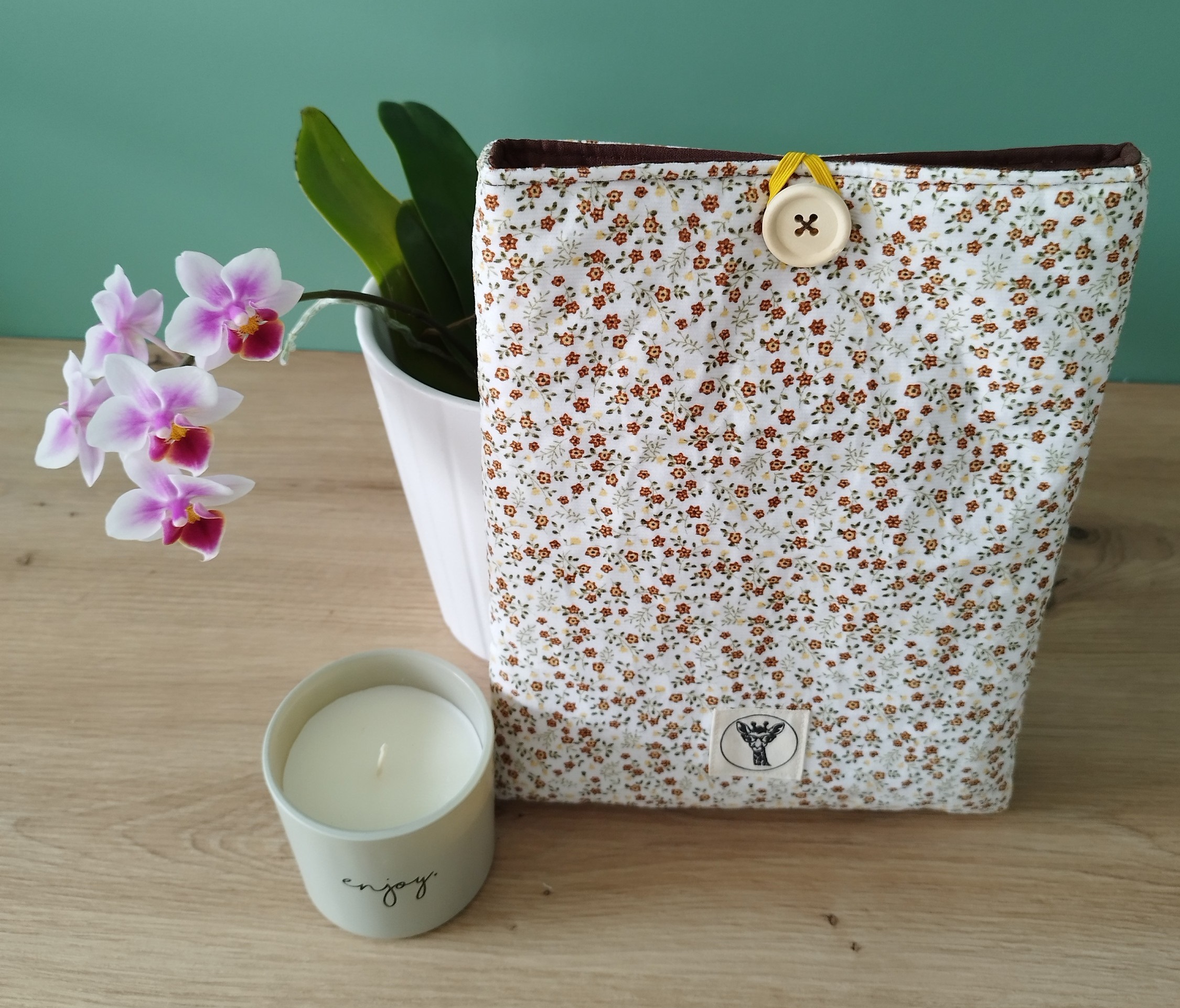 Housse tablette ou livré broché ASTRA velours liberty