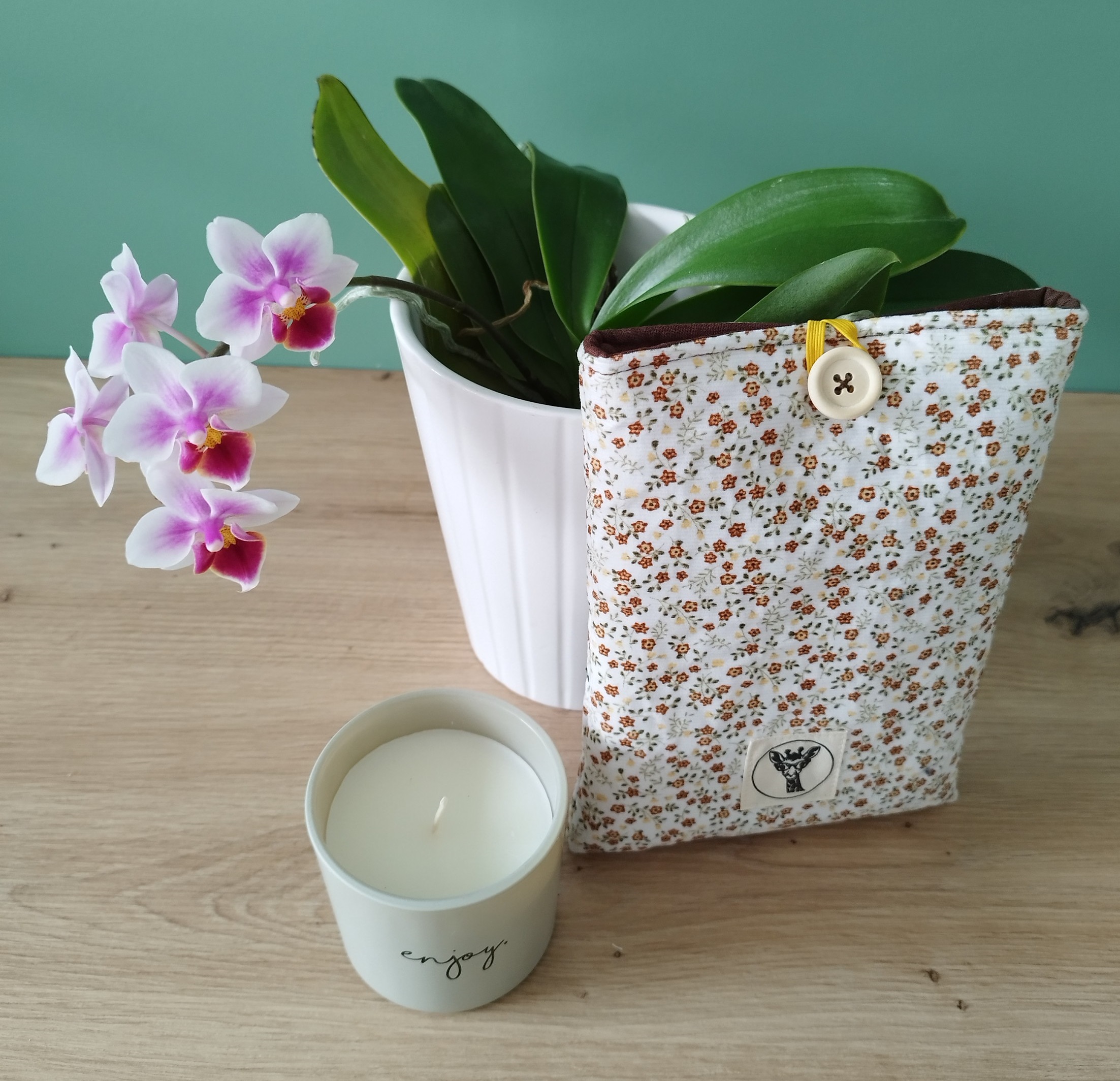 Housse liseuse ou livre de poche ECHO en velours liberty