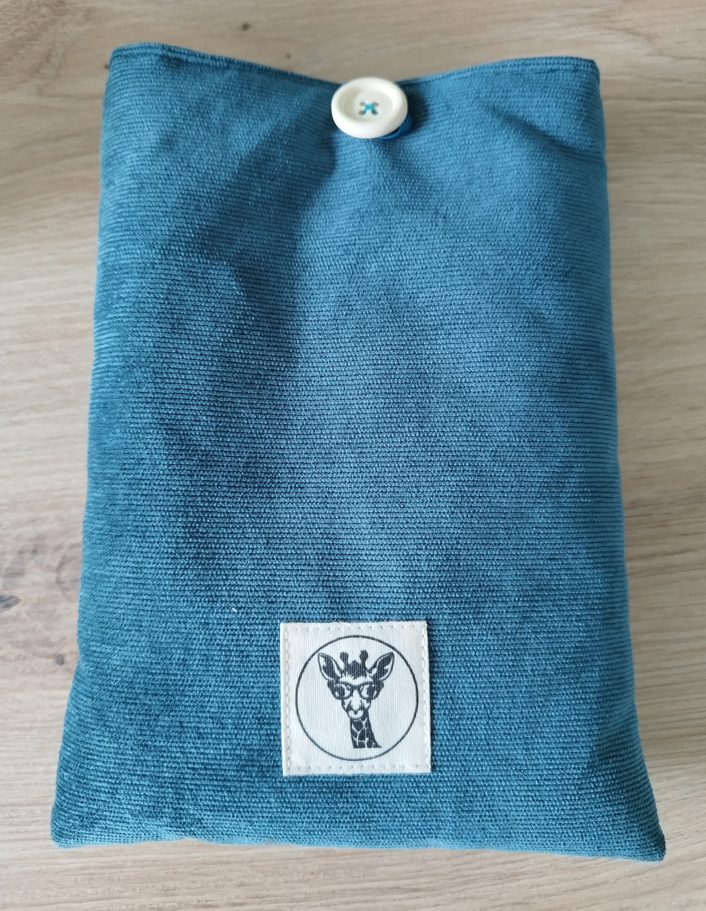 Housse liseuse ou livre de poche ECHO en velours vert émeraude