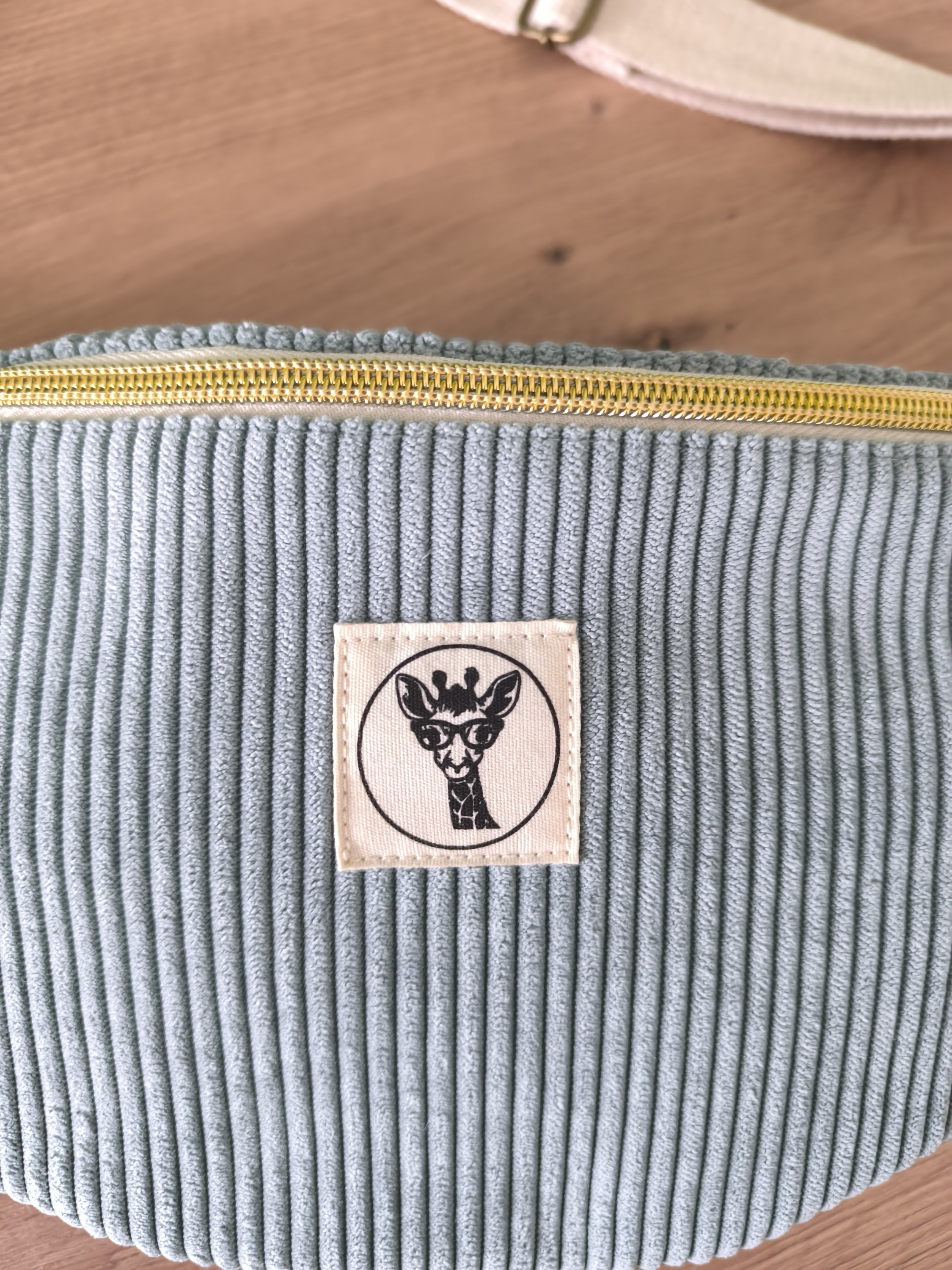 Sac banane GALAXY velours bleu ciel