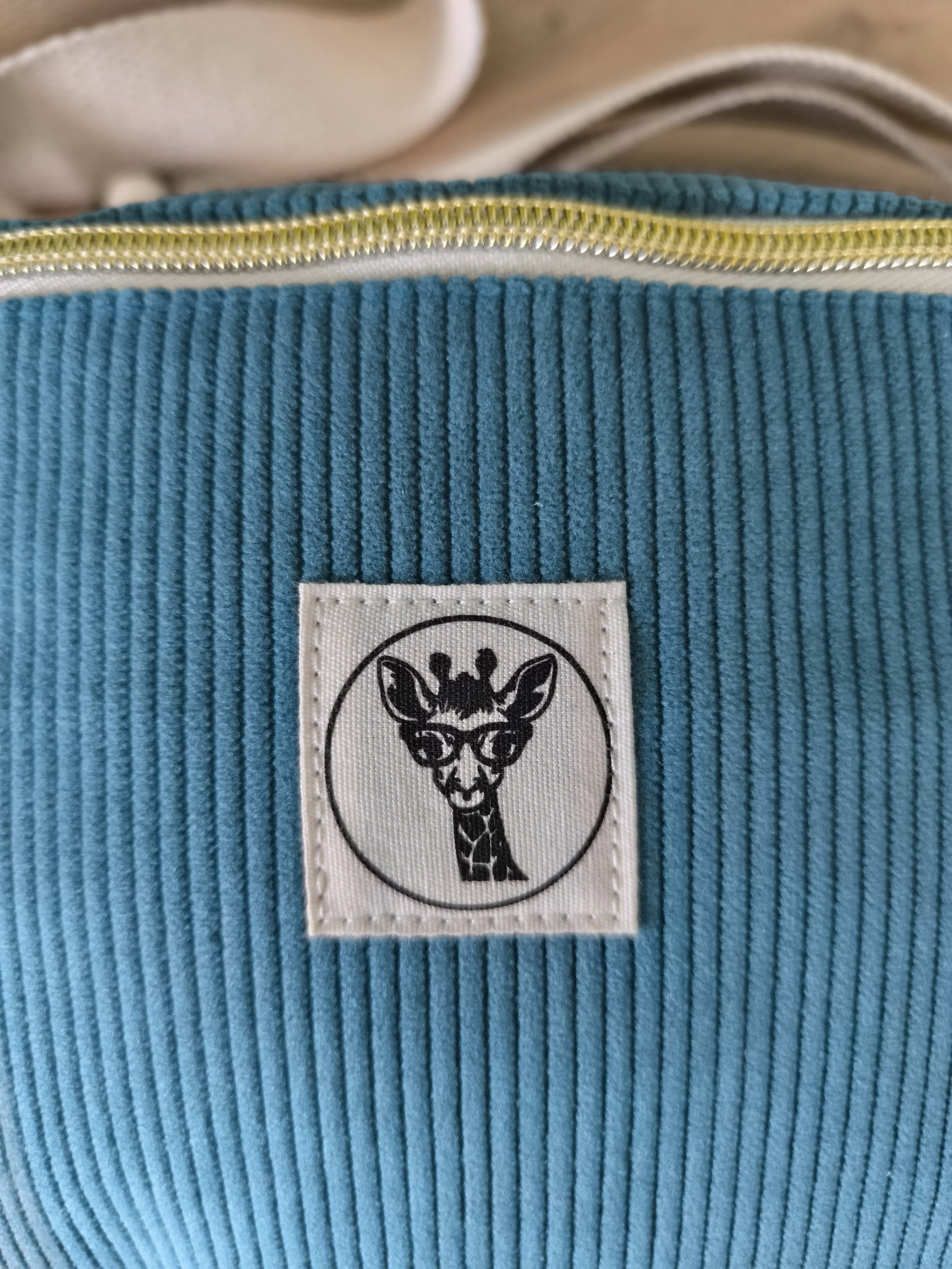 Sac banane GALAXY velours turquoise