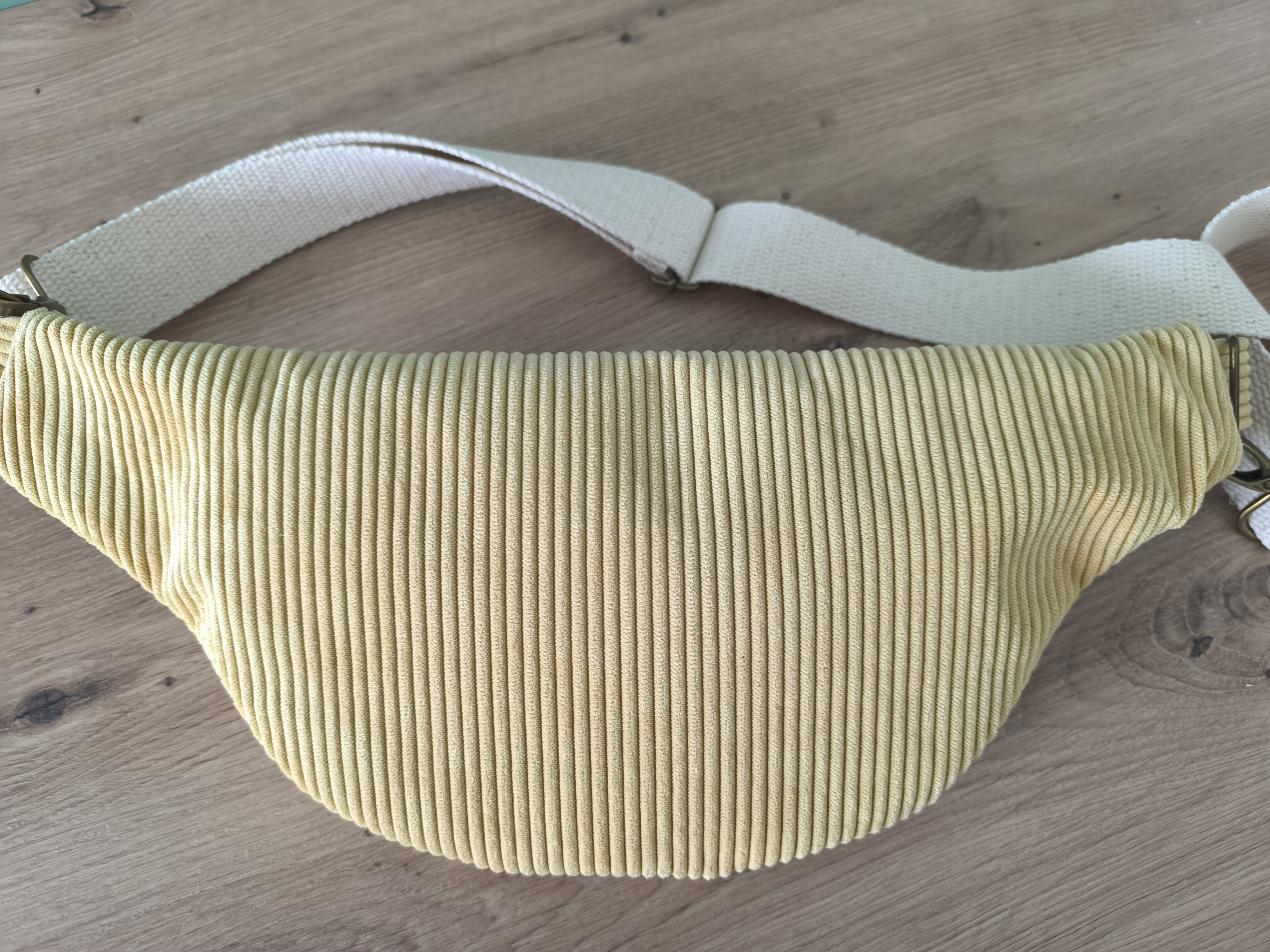 Sac banane GALAXY velours jaune