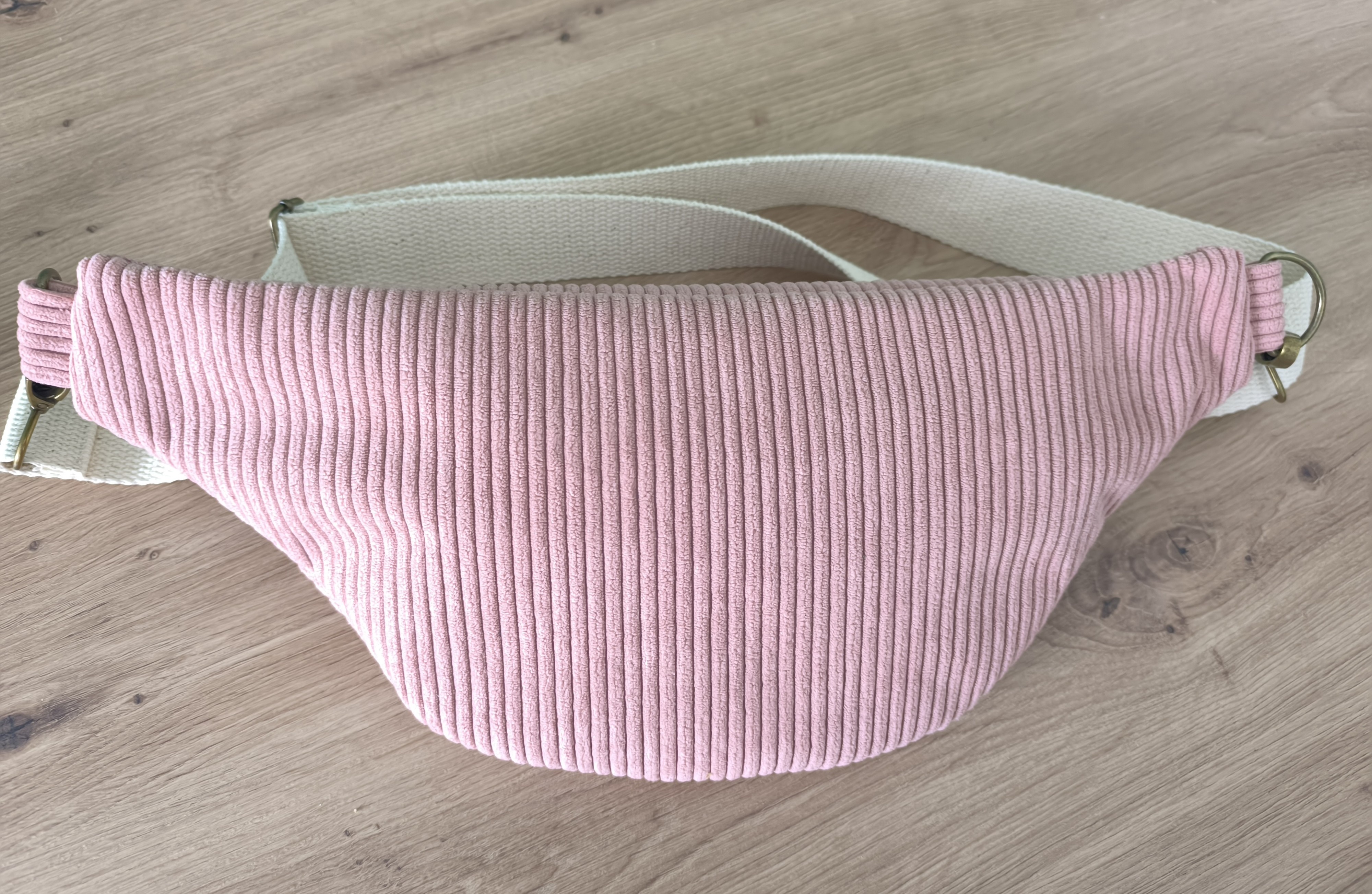 Sac banane GALAXY velours rose