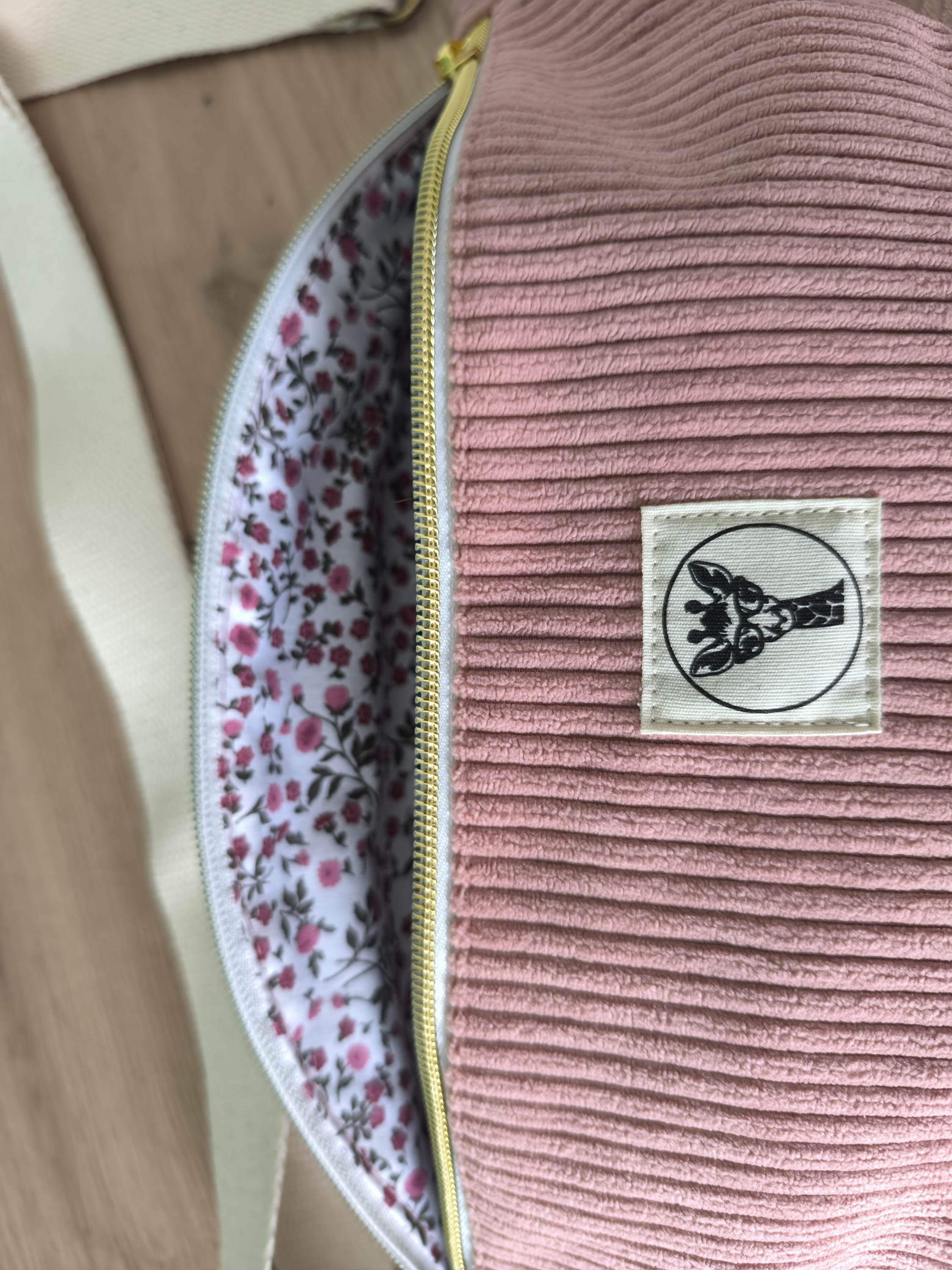 Sac banane GALAXY velours rose