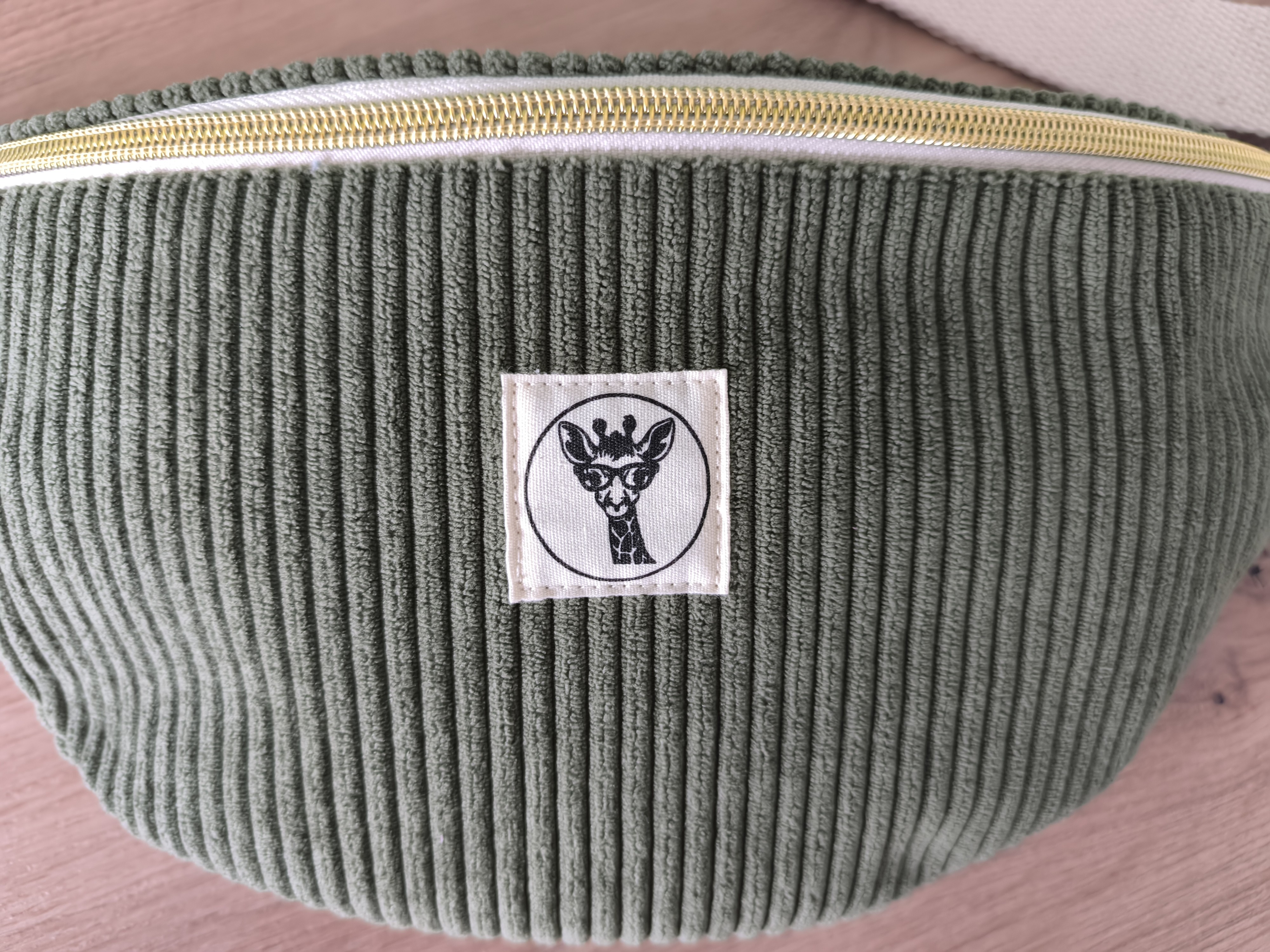 Sac banane GALAXY velours kaki