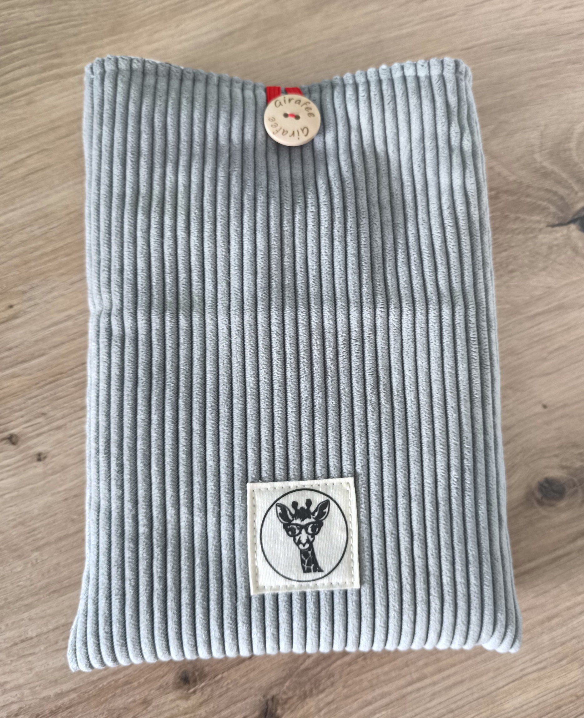 Housse liseuse ou livre de poche ECHO en velours gris