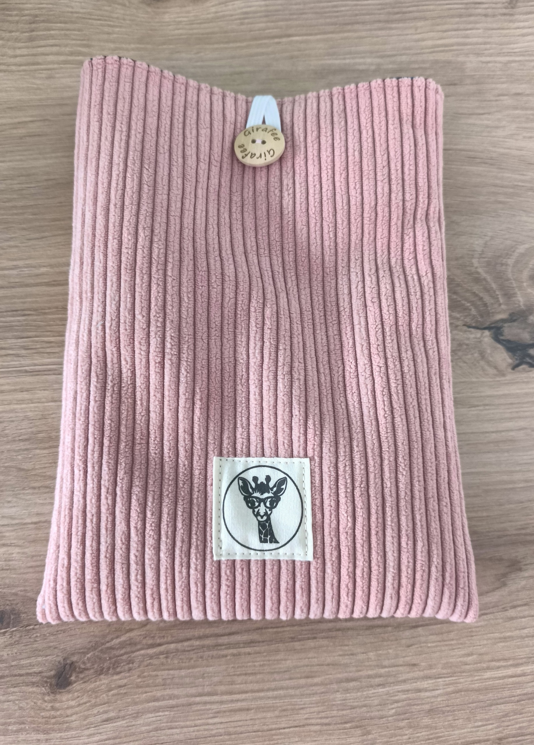 Housse liseuse ou livre de poche ECHO en velours rose