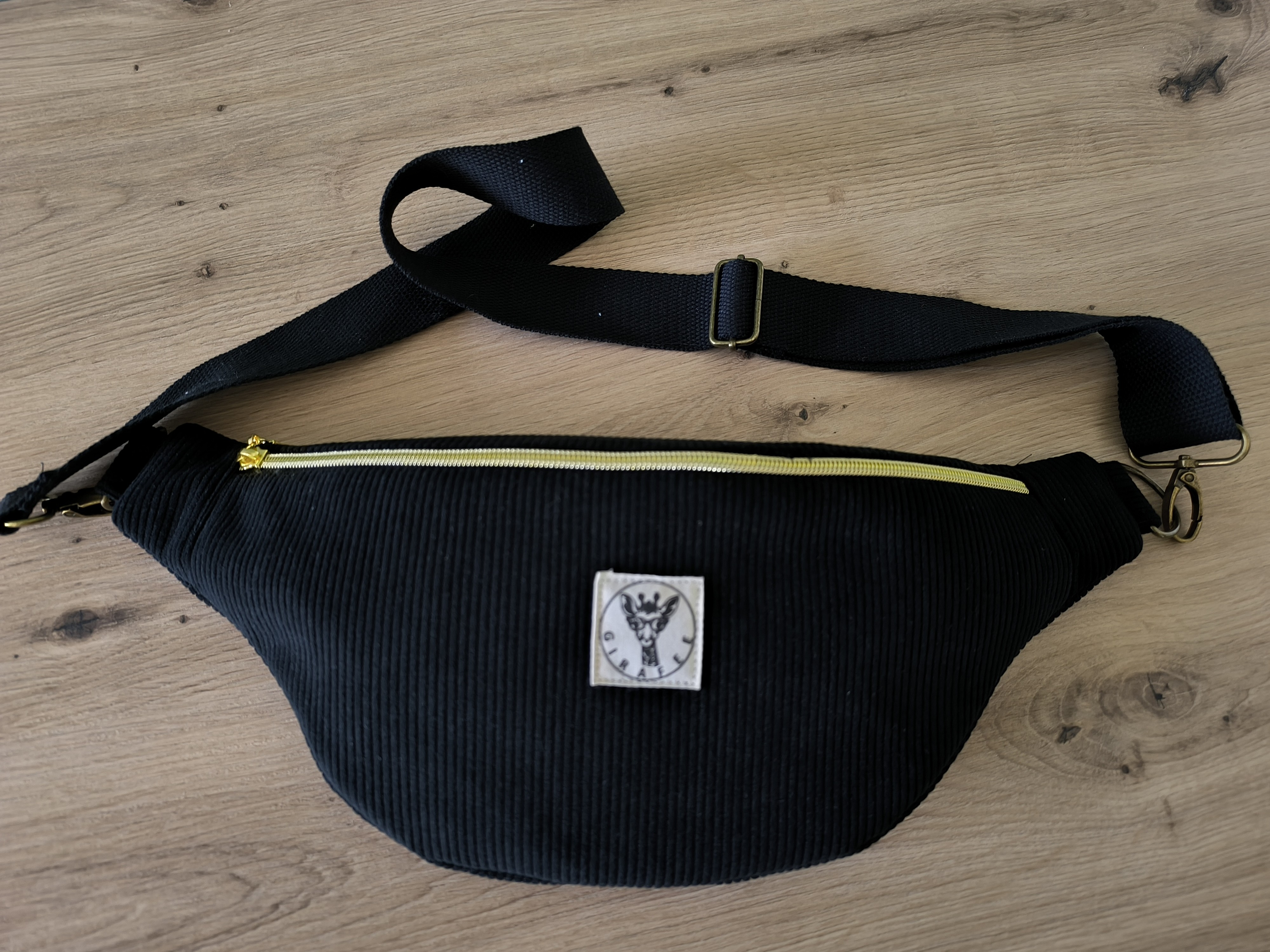 Sac banane GALAXY velours noir