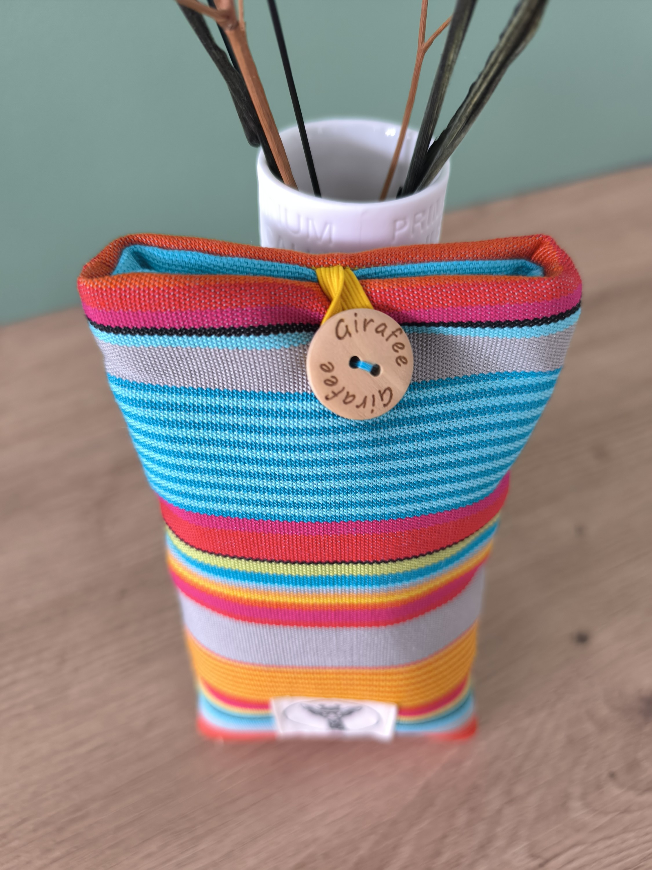 Etui à lunettes PLUTON rayé multicolore