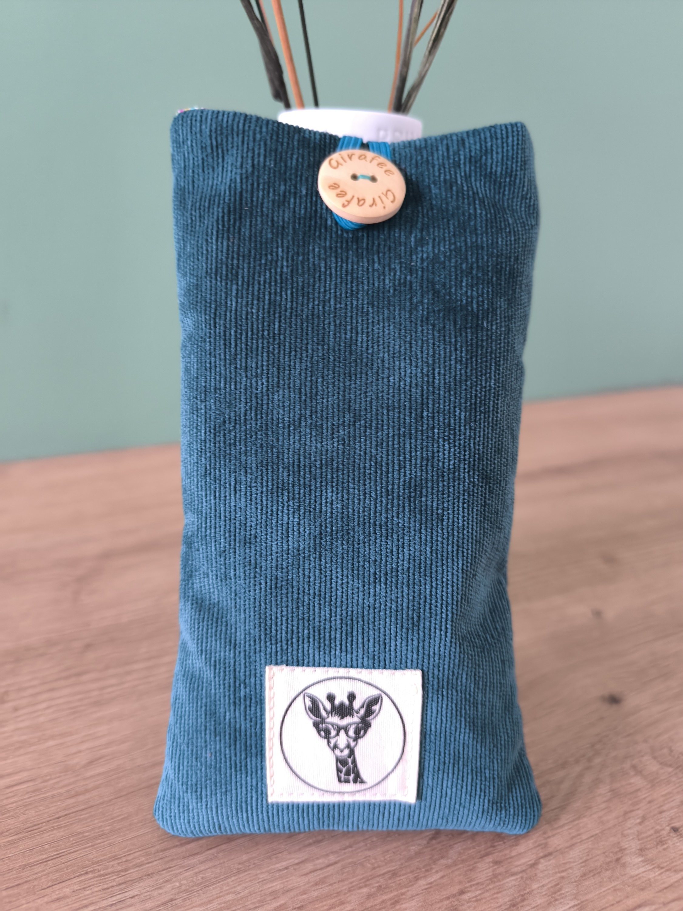 Etui à lunettes PLUTON en velours émeraude