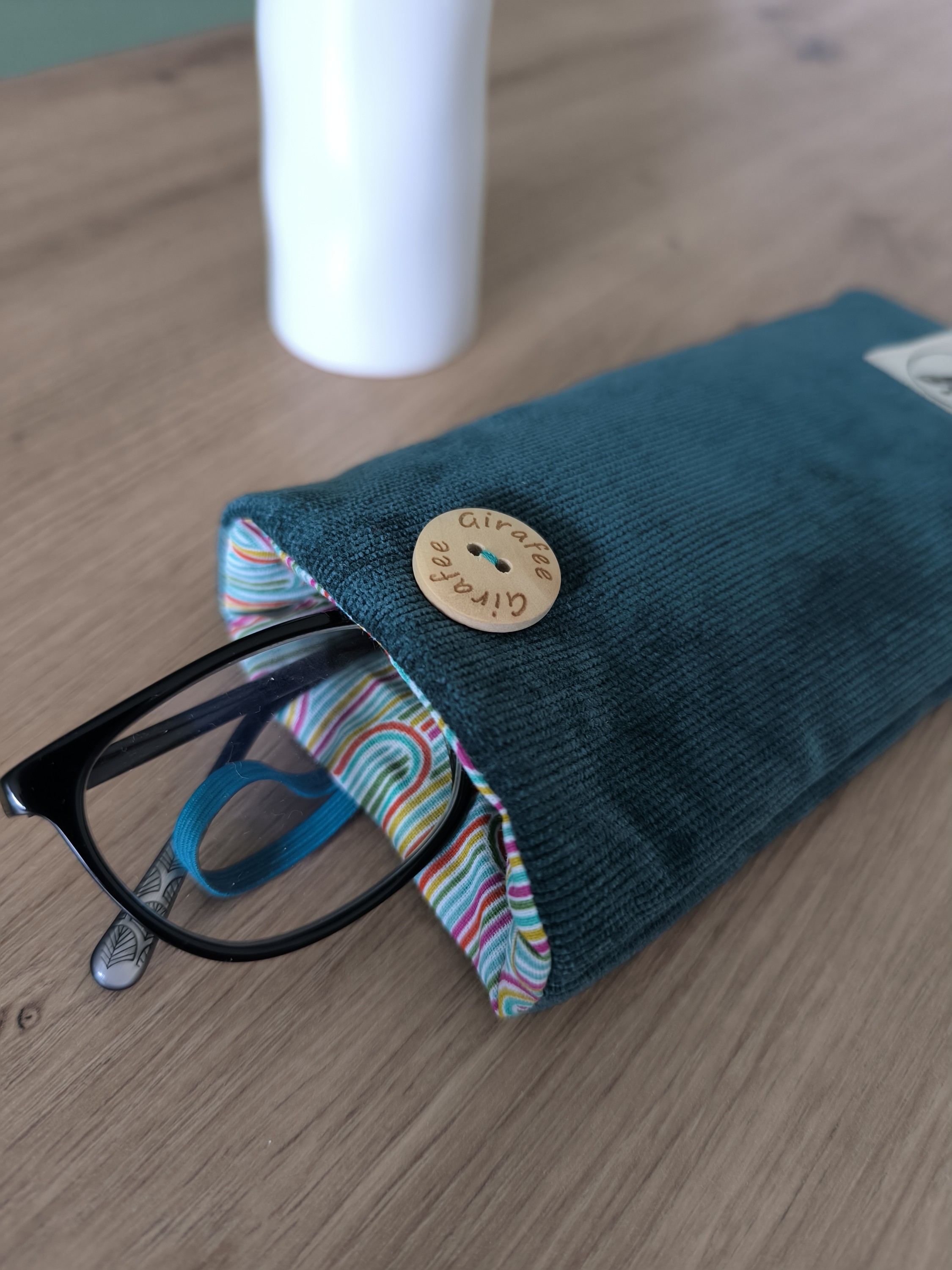 Etui à lunettes PLUTON en velours émeraude