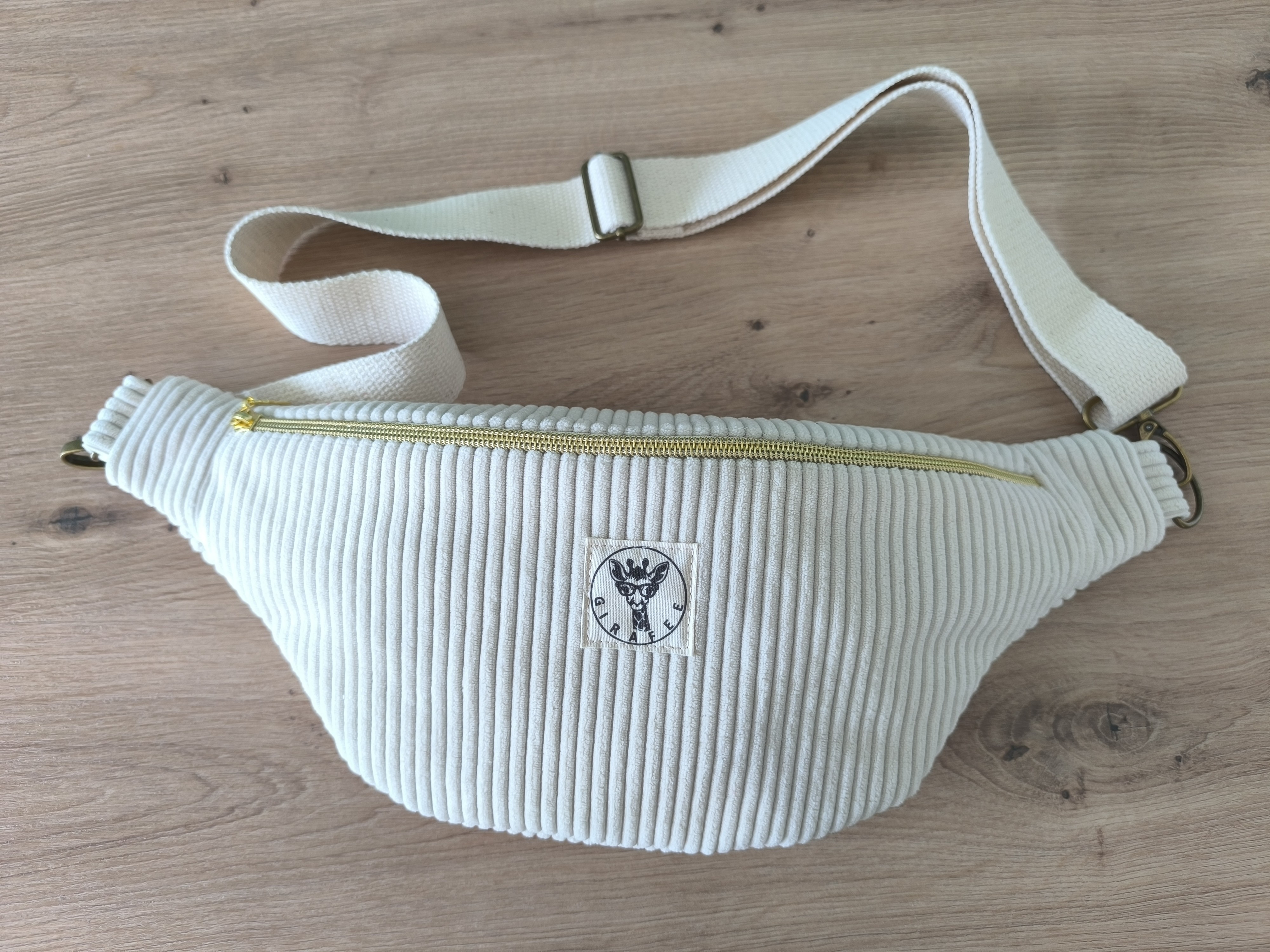 Sac banane GALAXY velours écru