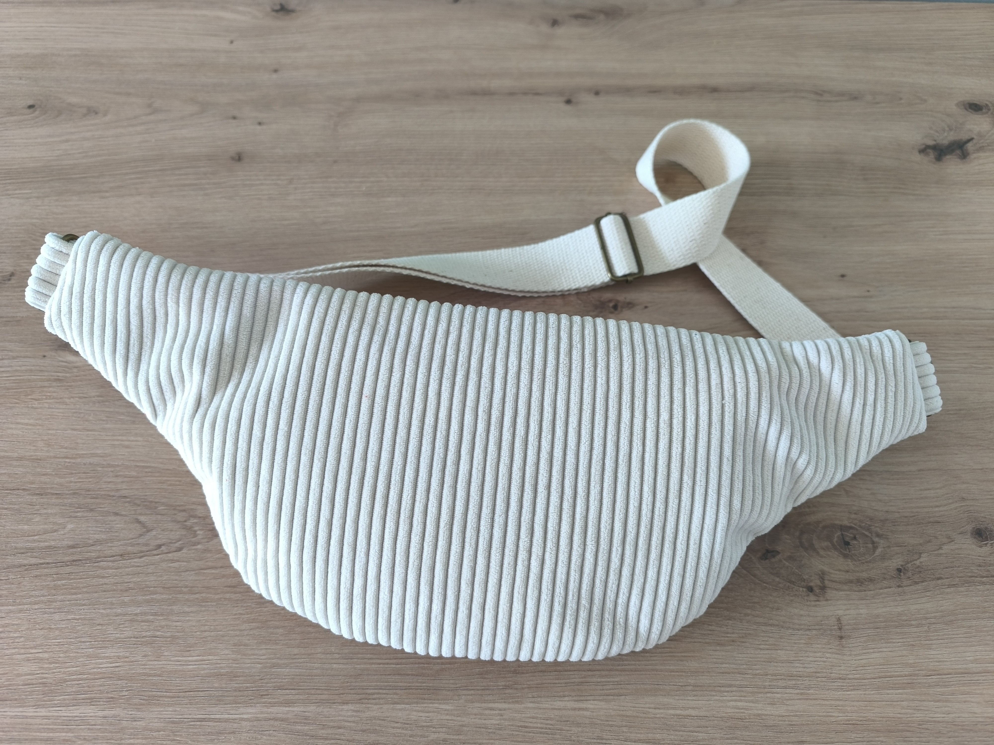 Sac banane GALAXY velours écru