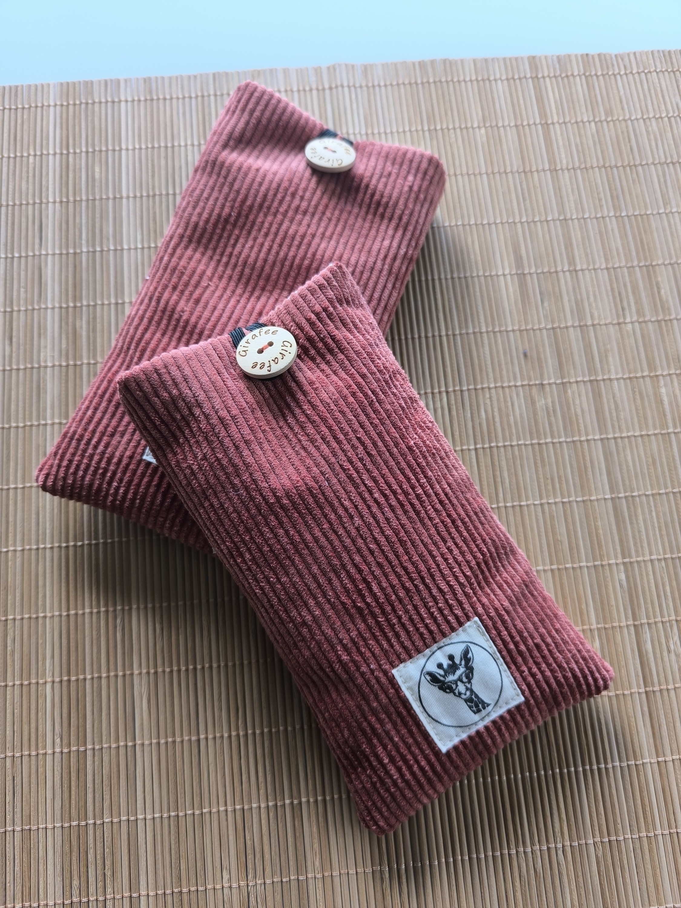 Etui à lunettes PLUTON en velours saumon